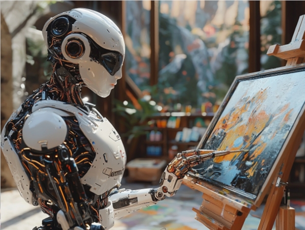 AI, Robots Painting